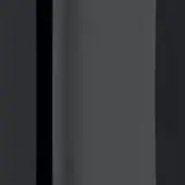 Glossy black material swatch displays rectangular panels in dark gray and black, with subtle texture variations and a reflective finish.