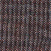 Teal and brown woven fabric sample, dense texture, regular pattern, MDF Italia collection, “taiga” r603 col. 71, compact yarn structure.