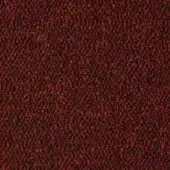 Brick red “paradise” fabric R543 col.120 from MDF Italia, dense looped pile texture, matte finish, uniform nubby surface.