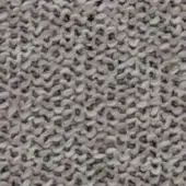 Delta fabric r721 col.90, neutral gray woven texture, dense irregular pattern, visible threads, compact nubby weave, MDF Italia collection.