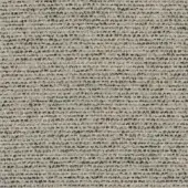 Woven fabric sample “Savanna” R589 col. 122 by MDF Italia, featuring a dense, linear stripe in light beige and dark gray yarns with a nubby texture.