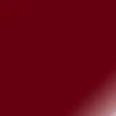 Red x065 gloss lacquer gradient, transitioning from deep red to white, minimalist composition, material sample presentation.