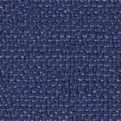 Indigo woven fabric texture with a dense, repeating rectangular pattern and matte finish, displaying subtle tonal variations.