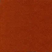 Velvet fabric swatch in rust color, dense pile texture, directional nap, subtle tonal variations, white background, modo luce sample.