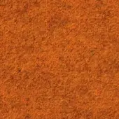 Wool fabric sample “651 orange” from Modo Luce collection, displaying a dense, matte texture with warm orange tones and subtle fiber variations.