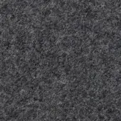 Dark grey wool fabric texture with dense looped pile and fuzzy surface, displaying a uniform chaotic fiber pattern; Modo Luce collection.