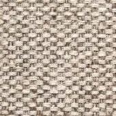 Beige woven fabric texture displays an irregular pattern with horizontal and vertical threads, exhibiting light cream to sandy brown tones.