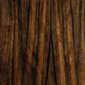 Green wood grain texture with a satin finish, displaying dense parallel lines and a rich, dark ebony undertone for a polished appearance.