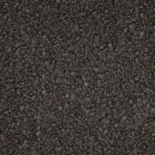 Bouclage fabric sample, charcoal gray, dense looped texture with nubby surface and matte finish for upholstery.