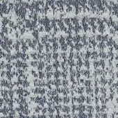 Woven fabric texture, gray and navy blue, dense mottled pattern with tweed-like weave and subtle tonal variations.