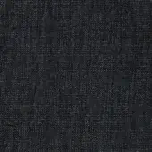 Charcoal gray fabric sample with golden flecks, dense nubby weave, vertical ribbing, and subtle diagonal texture, likely wool or blend.