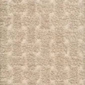 Beige woven fabric texture, geometric square pattern, looped pile construction, Porada Tammy P 070 collection, neutral matte finish.