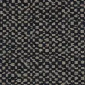 Woven fabric texture, navy blue and beige, irregular ikat-style pattern with raised threads, Porada collection, sample L1575.