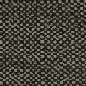 Ikat L1575 woven fabric, charcoal gray and beige speckled texture, tight square pattern with matte finish for upholstery.