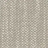 Woven fabric sample, gray and beige tones, dense circular pattern creates a speckled texture with a matte finish from the Porada Madras collection.