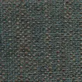 Madras fabric texture, muted teal and brownish-gray, dense woven dot pattern with visible threads and a slightly nubby surface.