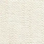 Creamy off-white madras fabric texture with subtle horizontal ribs, woven matte finish, and granular surface, from Porada fabrics collection.
