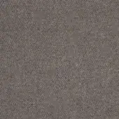 Porada fabric sample, gray-brown serge, tightly woven granular texture with matte finish and subtle tonal variations.