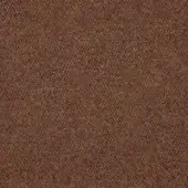 Brown serge fabric sample with a dense woven texture, mottled with golden-yellow flecks, matte finish, Porada collection.