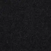 Dark gray fabric texture with a dense, slightly raised weave and granular quality, exhibiting a consistent charcoal color and uniform dye application.