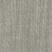 Silesia fabric sample, muted gray, dense woven texture with heathered effect and subtle vertical lines, matte finish, Porada Fabrics collection.