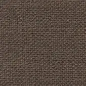 Brown woven fabric sample with a dense, nubby texture and matte finish, labeled “porada > fabrics > fabric (d) > tress > 100”.