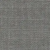Woven fabric sample, muted gray tone, irregular nubby texture; Porada “Tress” fabric (d) collection, model 804, matte finish.