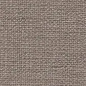 Tightly woven tress fabric sample in muted gray-brown, exhibiting a dense heathered texture with a visible horizontal and vertical grid pattern.