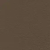 Porada leather upholstery texture, medium-brown full-grain leather, dense irregular grain pattern with matte finish and label detail.