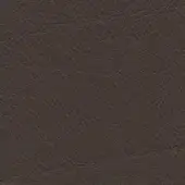 Brown leather texture sample with natural grain and matte finish, labeled “porada > leathers > leather (plus) > 57” on white background.
