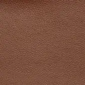 Brown leather texture with a dense pebble grain, matte finish, and warm tonal variations; labeled “porada > leathers > leather (regular) > d15.”