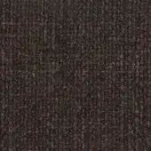 Potocco Alba D6F Tabacco fabric, brown woven texture with gray and beige threads, dense grid pattern, matte finish.