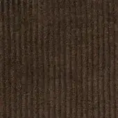 Brown corduroy fabric “Brera A4F Tronco” by Potocco features a vertical rib pattern and matte finish, displaying tonal variations in the weave.