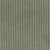 Sage green corduroy fabric texture with narrow vertical ribs and a consistent matte finish, displaying a subtle linear pattern.