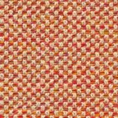Potocco Cielo A6L Mattone fabric sample, orange and beige plain weave, dense textured surface with matte finish.