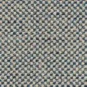 Potocco Cielo A6I Blu Oltremare fabric, twill weave with off-white and deep blue knots, dense textured surface.