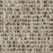 Potocco Cross A2T Salvia fabric sample, heathered salvia green textile with beige and brown, dense nubby weave, horizontal striped pattern.
