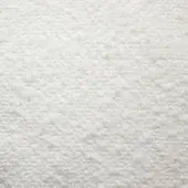 Potocco Dafne B2A Bianco fabric texture, looped pile in off-white, uniform surface with granular appearance, studio lighting.