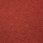 Potocco Dafne B2D Mattone fabric texture, terracotta-red woven with irregular bumps, matte finish, consistent tight weave, tonal variations.