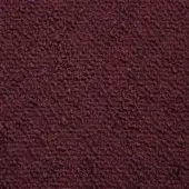Dafne B2H Rubino fabric by Potocco, a textured ruby red indoor upholstery with a looped pile and granular surface.