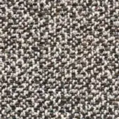Potocco Delta B1D Tronco Melange fabric, woven wool blend with irregular, mottled off-white, brown, and gray yarns and textured surface.