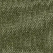 Olive-green woven fabric sample displays a dense, textured construction with subtle tonal variations and a uniform, slightly irregular surface.