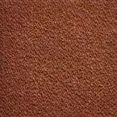 Potocco Dolly Q2D Mattone fabric sample, terracotta textured weave, dense granular matte finish, indoor upholstery textile.