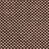 Woven fabric texture, brown and off-white checkerboard pattern, regular square weave, matte finish, outdoor material, Potocco Ribes collection.
