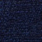 Potocco Soul Blu T1N outdoor fabric, dark blue woven texture, dense irregular nubby weave with tonal variations.