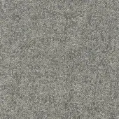 Heathered gray outdoor fabric texture with a dense, speckled weave and matte finish; Potocco coverings label visible.