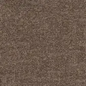 Woven fabric texture, terra cotta brown with beige and gray threads, dense irregular pattern, matte finish, heathered appearance.