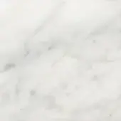 Carrara marble texture, white and grey veined, polished surface with flowing patterns and a smooth, reflective sheen.