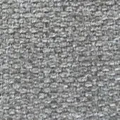 Presotto Lanzarote fabric b lnz01, muted gray tweed texture, dense nubby weave with silver, charcoal, beige & taupe tonal variations.