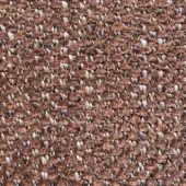 Presotto Lanzarote fabric B LNZ102, brown woven textile with speckled gray and off-white threads, dense irregular nubby texture.